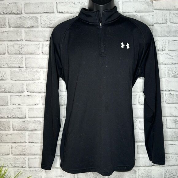 Under Armour Men's Wicking Tech 1/4 Zip Long Sleeve Shirt Size Large - Picture 2 of 5